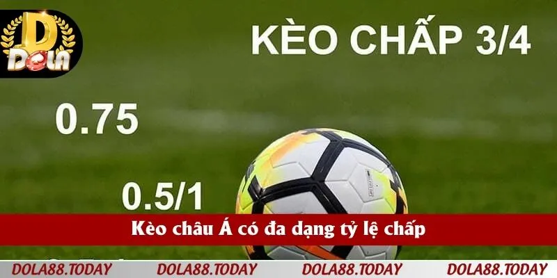 Kèo châu Á có đa dạng tỷ lệ chấp